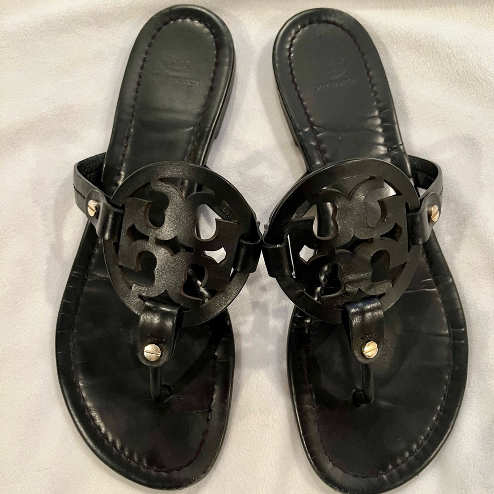 Tory Burch Miller Sandals, Black